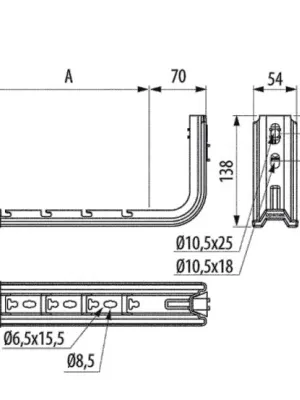 Support mural SPLUS Omega