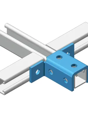 Pied de rail 3 faces