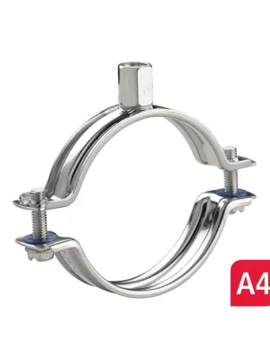 Collier macrofix non isolé M8/M10 inox A4