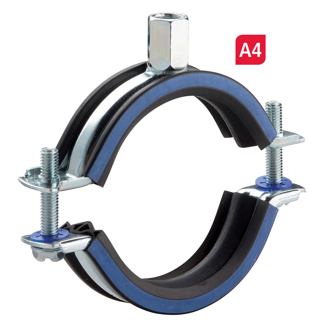 Collier macrofix isolé M8/M10 inox A4